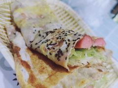 香辣煎饼果子-冷峰马家鸡蛋牛奶醪糟(八朗学五巷店)