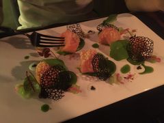 挪威三文鱼配法葱酱汁-AZUL by FUEL蓝色·法式酒馆(琶醍店)