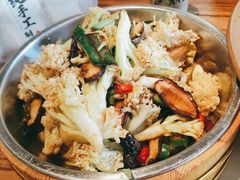 大盆有机菜花-呱呱叫民俗风味主题餐厅(沣峪口店)