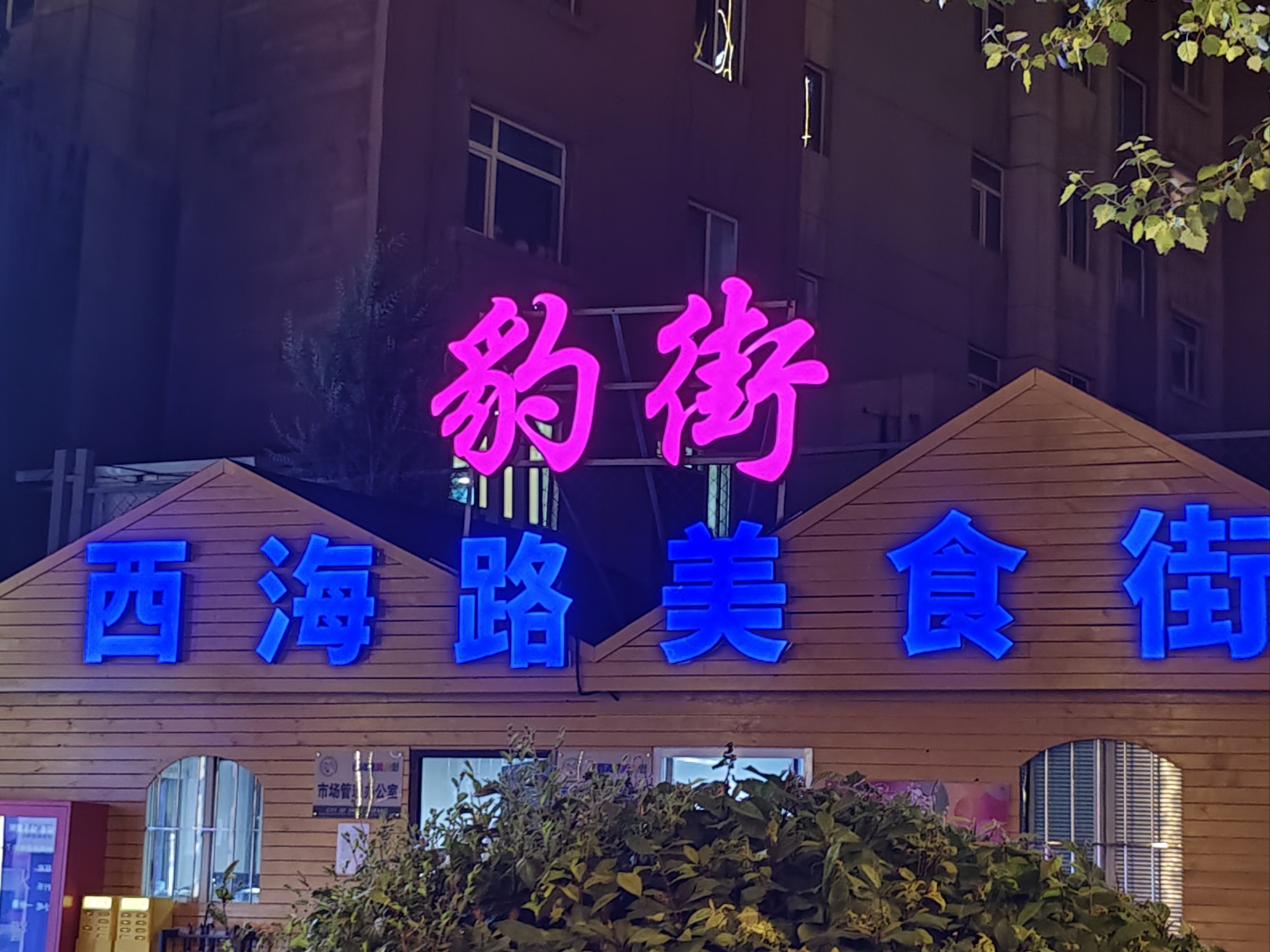 青海师范大学夜景图片