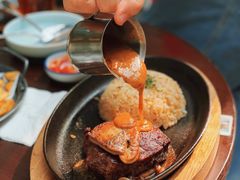 铁板鹅肝菲力牛排配蒜蓉炒饭-FOMO Modern Spanish Bistro