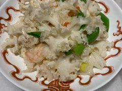 绣球菌炒虾仁-小吊梨汤·北京菜·烤鸭(双井乐成中心店)