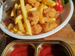 鸡米花薯条双拼-花舍·新派粤菜·西餐·下午茶(亚运村·鸟巢店)