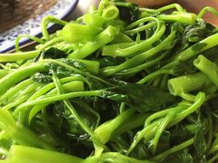 清炒空心菜-郑件洋芋饭庄