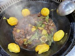排骨炖豆角锅-炮爷东北铁锅炖(棠安路店)