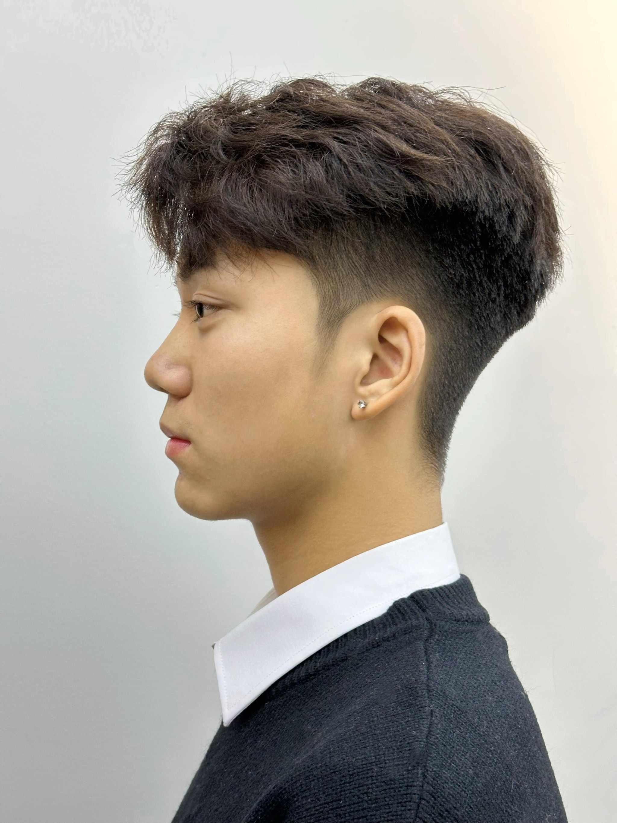 王嘉尔同款二八侧分