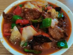 -歹歹的加个面过油肉拌面