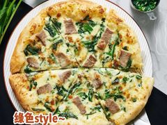 奶油菠菜鸡肉比萨烤肠卷边普装-必胜客(路劲又一城店)