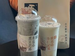 杏仁豆腐桂花茶-长春堂顺时而饮(前门店)