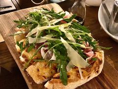 Focaccia&nbsp;speck&nbsp;grana烟熏火腿蘑菇佛卡夏-Hostaria Bar维他餐吧·意大利西餐厅·牛排馆