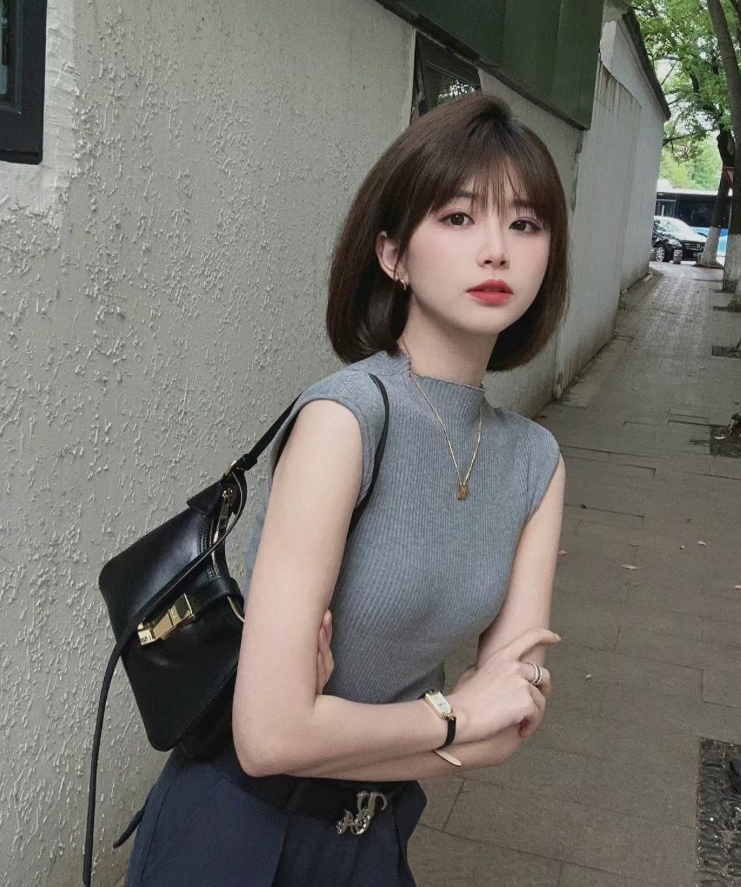 中短发潮色发色