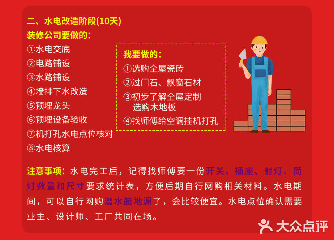 毛坯房装修不清楚流程？【看这里】👆🏻