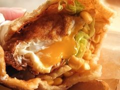 -小红车炸蛋葱油饼