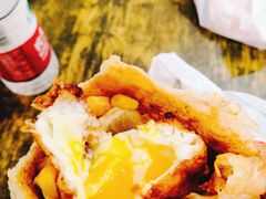 爆浆炸蛋-小红车炸蛋葱油饼
