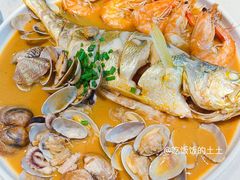 招牌黄花鱼焖海鲜-北李妈妈菜·海肠捞饭(开发区万达店)