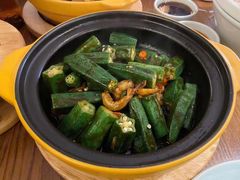 干菜肉末炒秋葵-闽上鲜·福建菜(龙湖滨江天街店)