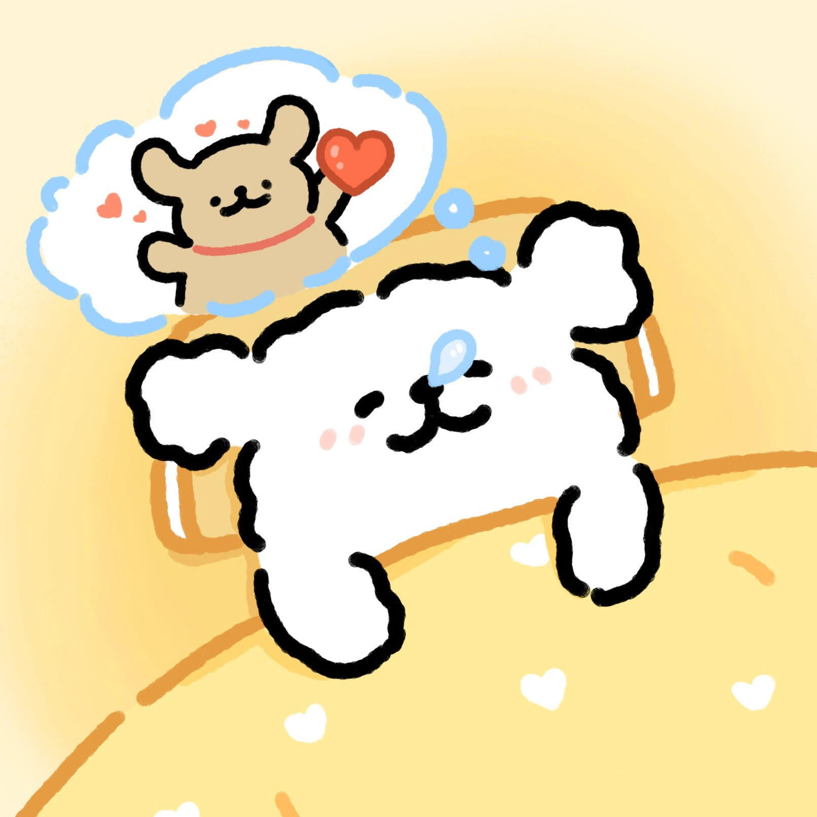 卡通狗狗头像萌