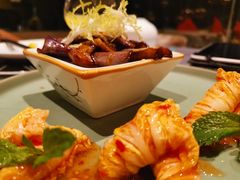 海肠蒜泥茄子-青岛富力艾美酒店-乐美中餐厅创意胶东菜