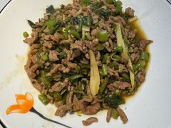 雪菜牛肉丝-食光慢宴·安吉土菜馆