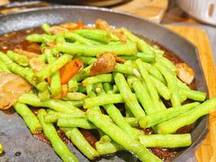 乡下虾酱花肉啫豆角-广府乡下·饭庄(新港东路店)