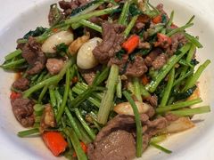 香菜炒牛肉-桂满陇·杭州饭店(清河万象店)