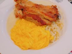 芝士炒蛋撈雞扒公仔麵-深仔记茶餐厅(亚士厘道店)