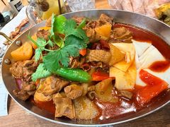 大盘鸡自带皮带面-贯贯吉·清真餐厅(浙江中路店)