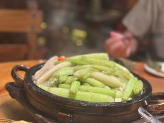 铁板鲜芋梗-农厨好味·温泉鹅·农家菜