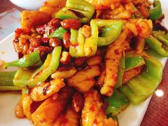 宫爆鱿鱼虾仁-桃子餐厅·天津菜(红星路直营店)
