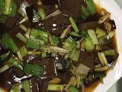 青蒜炒鸭血-珍巷福地四合院菜馆(复兴门店)