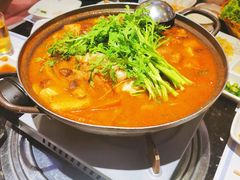 韩式泡菜五花肉拉面火锅-青松馆韩国料理(香港中路佳世客店)