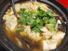 砂锅醋椒豆腐-天津乾毓德饭庄·清真传统炒菜·海鲜烧烤(咸阳路店)