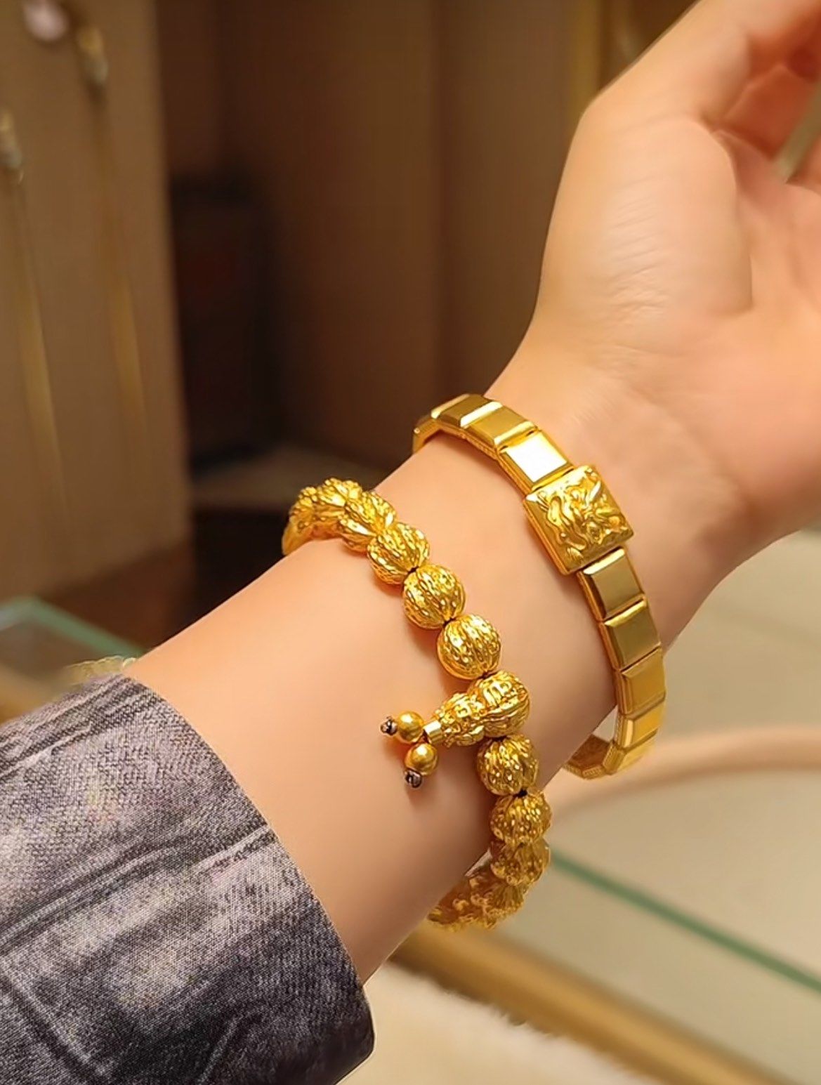 周大福男士手链