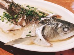 特色蒸吊水鲩鱼-园林美食城·本土农家菜(杨和镇店)