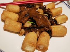 脆皮鲜奶拼蚝油牛肉-和记小菜(东方店)