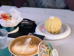桂花乌龙鸳鸯咖啡-茶是一枝花泡茶店