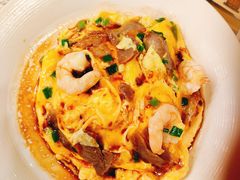 虾仁叉烧双拼滑蛋饭-旺记冰室(九龙中心大厦店)
