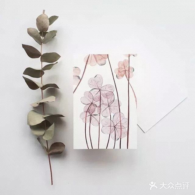 她画的水彩花卉🌺晶莹剔透～