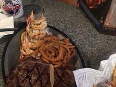 碳烤西冷牛排配牛油虾串-阿甘虾餐厅(凌霄阁店)
