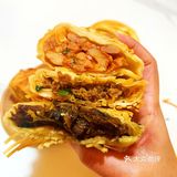 只要💰6r❗罗村也有爆汁的金丝牛肉饼了~