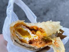-小红车炸蛋葱油饼