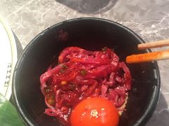 拌生牛肉-神户牛焼肉専門店 牛一(道顿堀店)