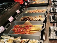 自助取餐区-美食汇自助餐厅(兰州万达文华酒店)
