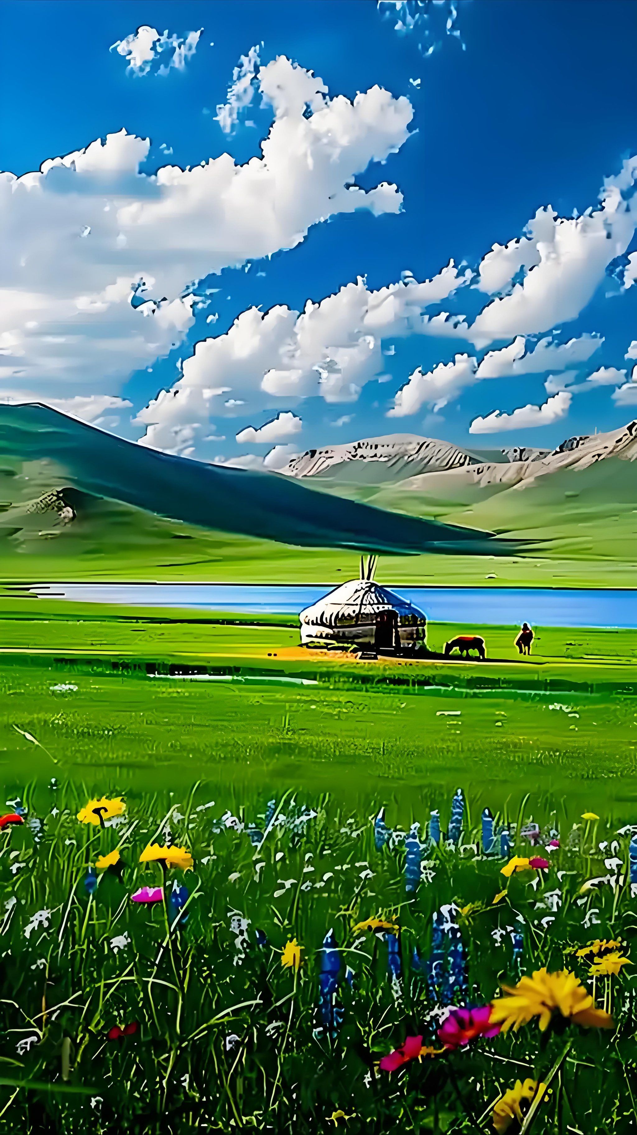 壮丽风光大揭秘,美丽的大草原,开心就好了呀