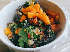 臭豆腐-鱿鱼爱上铁板