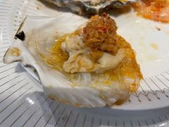 蒜蓉粉丝蒸扇贝-雅玛花式铁板烧(国宏宾馆店)