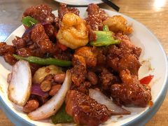 椒香虾仁爆鸡球-陈傻子餐厅(世纪都会店)