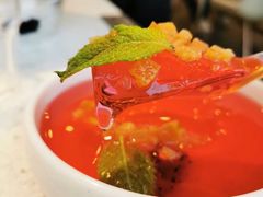 鲜火龙果冰粉-老佛爷铜炉蛙锅(海岸城店)