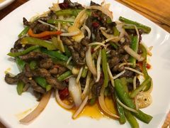 黄鳝炒绿豆芽-花麦地溪边小厨(天台国清寺入口店)