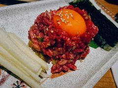 生拌牛肉-炼火烤肉店